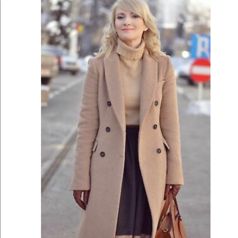 ZARA Camel Wool Coat